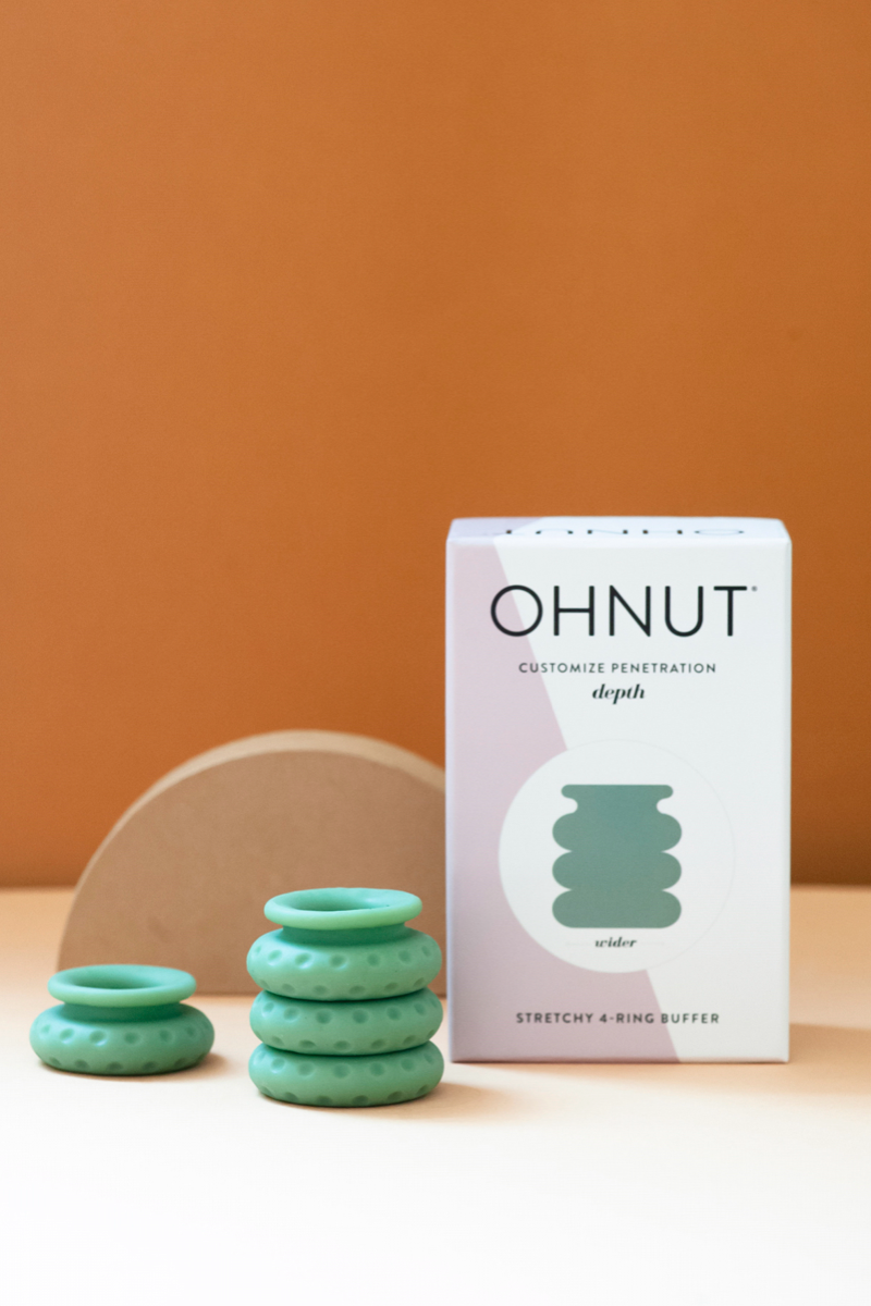 Ohnut Wider stackable rings customize penetration depth with box